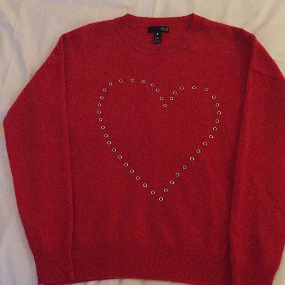 Aqua Cashmere Sweater